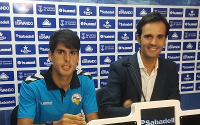 Bruno Batlle ahir a la presentació de Mario Rodríguez